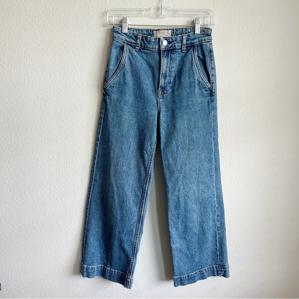 Everlane Women's Blue Wide Leg Jeans